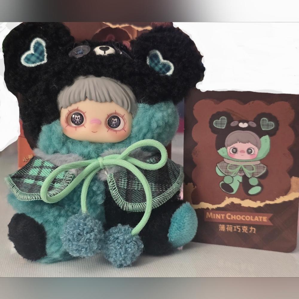 Maymei Tiny Bear Cookie Series Plush Pendant  "Mint Chocolate" - Picture 2 of 15